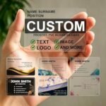 Custom Frosted PVC Business Cards – Waterproof Plastic Cards(Bundle of 10)