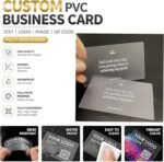 Custom Frosted PVC Business Cards – Waterproof Plastic Cards(Bundle of 10) - Image 3